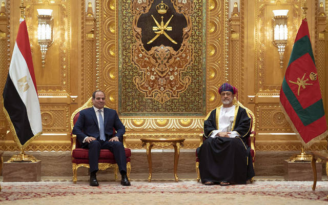 الرئيس المصري وسلطان عُمان