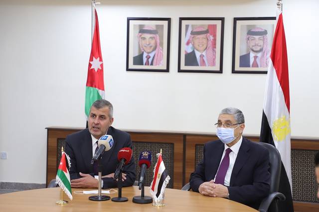 مصر والأردن يتفقان على مضاعفة القدرة الكهربائية المتبادلة إلى 1000 ميجاوات