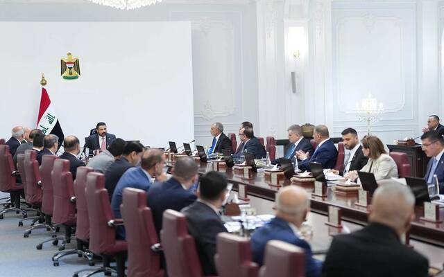 جانب من اجتماع مجلس الوزراء العراقي