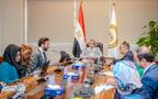 اجتماع ياسمين فؤاد وزيرة البيئة المصرية مع بعثة بنك التنمية الإفريقي
