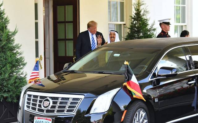 أمير الكويت والرئيس الأمريكي يعقدان مباحثات رسمية بالمكتب البيضاوي