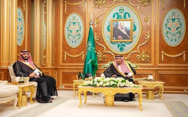 خادم الحرمين الشريفين الملك سلمان بن عبدالعزيزوولي العهد الأمير محمد بن سلمان