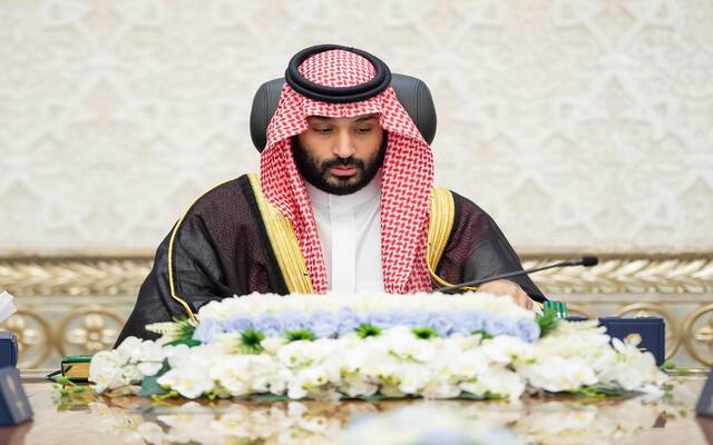 ولي العهد يرأس جلسة مجلس الوزراء في نيوم