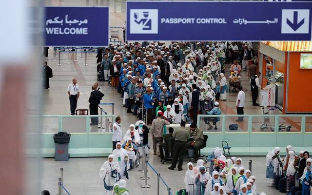 الجوازات السعودية تستقبل الحجاج لدى قدومهم لمطارات المملكة- أرشيفية