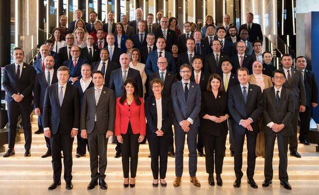 رانيا المشاط وزيرة التعاون الدولي تشارك في الدورة الثالثة والثلاثين لاجتماعات البنك الأوروبي