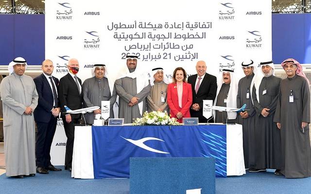 "الخطوط الكويتية" توقع اتفاقية مع "إيرباص" لإعادة هيكلة صفقة بـ31 طائرة
