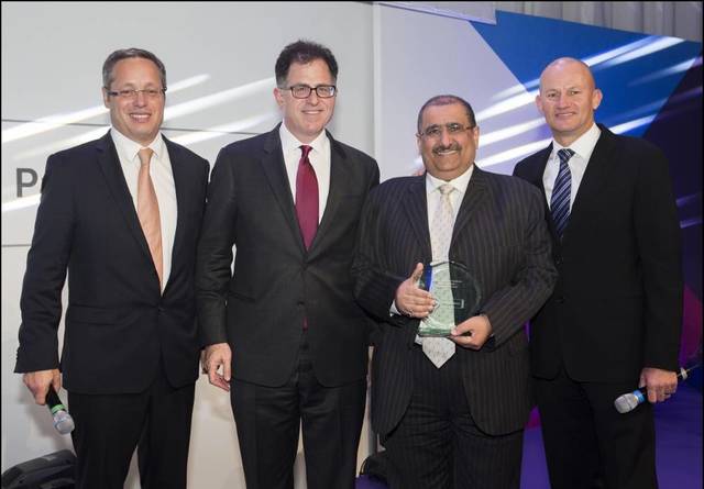 الحاسب العربي تفوز بجائزة أفضل شريك بلاتيني لعام 2015 من شركة "ديل"