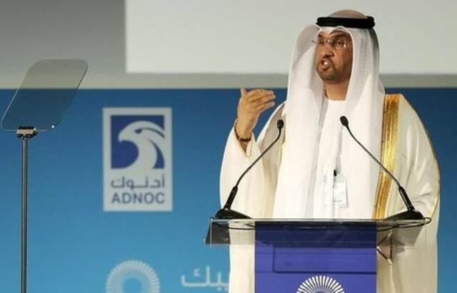 سلطان الجابر وزير الصناعة والتكنولوجيا المتقدمة، والرئيس التنفيذي لأدنوك