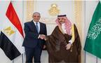 الأمير فيصل بن فرحان بن عبدالله وزير الخارجية ووزير الخارجية والتعاون الدولي والمصريين بالخارج في جمهورية مصر العربية الدكتور بدر عبدالعاطي