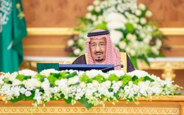 خادم الحرمين الشريفين، الملك سلمان بن عبد العزيز آل سعود، خلال اجتماع مجلس الوزراء
