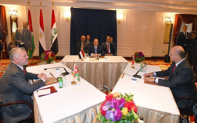 Egypt, Jordan and Iraq at a tripartite summit discussing regional issues and joint cooperation