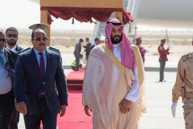 بالصور.. ولي العهد السعودي يستأنف جولته العربية بزيارة موريتانيا