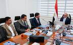 محمد فريد صالح وزير الاستثمار وفريق عمل شركة "EVRAID"