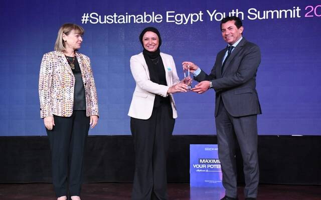 الدكتور أشرف صبحي وزير الشباب والرياضة المصري خلال فعاليات النسخة الثانية لــ "قمة مصر المستدامة للشباب 2025"