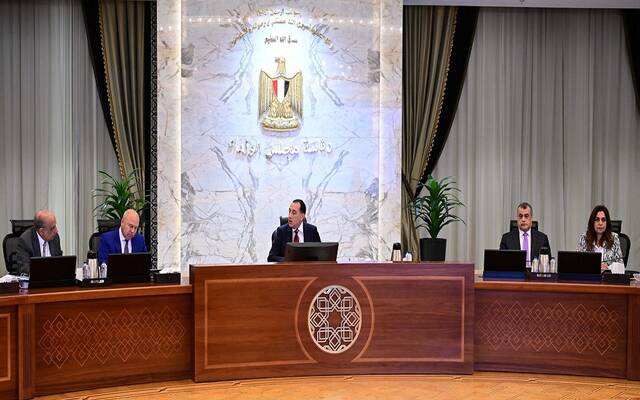 الدكتور مصطفى مدبولي رئيس مجلس الوزراء المصري خلال اجتماع المجلس الأعلى للطاقة