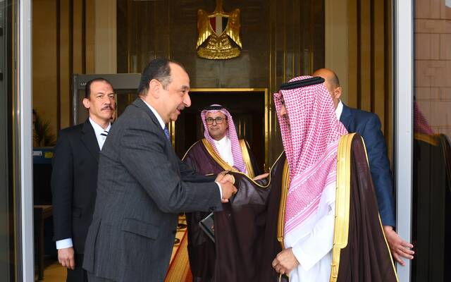 وزير قطاع الأعمال العام المصري يستقبل سفير السعودية في القاهرة