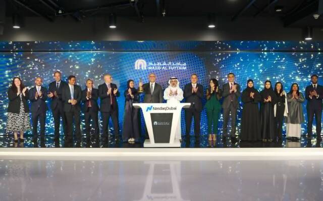 خلال ادراج  شركة ماجد الفطيم صكوك بقيمة 500 مليون دولار في  ناسداك دبي