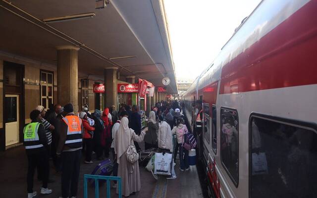 الرحلة رقم 42 من القطارات المخصصة لنقل السودانيين العائدين إلى وطنهم