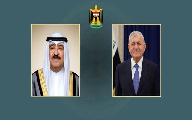 الرئيس العراقي وأمير دولة الكويت