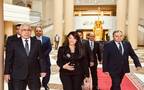 رانيا المشاط وزيرة التخطيط ومحمد شوقي النائب العام