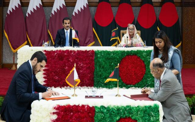 قطر وبنجلاديش توقعان اتفاقيات ومذكرات تفاهم أبرزها بالمجال الاقتصادي