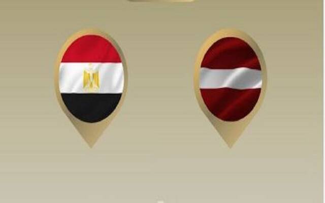 علما دولة مصر و لاتفيا