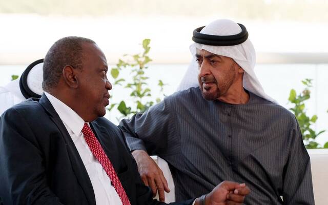 محمد بن زايد والرئيس الكيني يشهدان توقيع اتفاقية شراكة اقتصادية شاملة