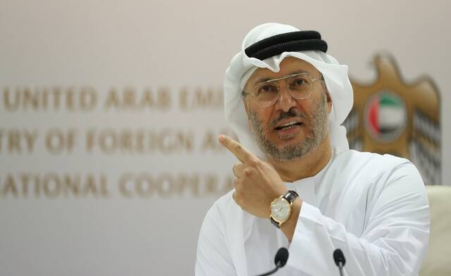 أنور بن محمد قرقاش المستشار الدبلوماسي لرئيس الإمارات