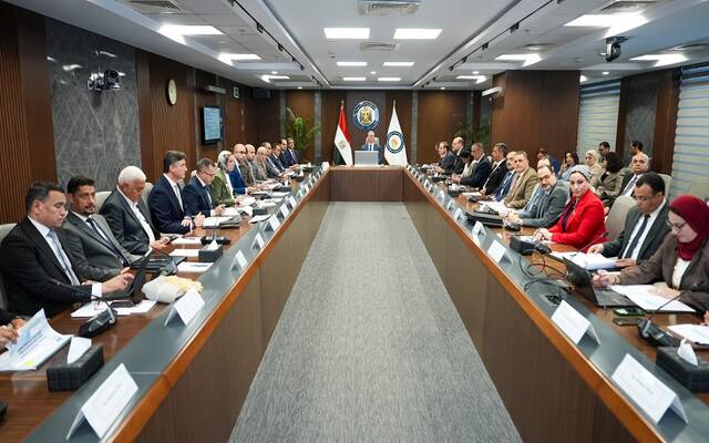 المهندس كريم بدوي وزير البترول والثروة المعدنية المصري خلال انعقاد الجمعية العامة للشركة الفرعونية للبترول