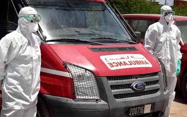 سيارة إسعاف تابعة لوزارة الصحة المغربية