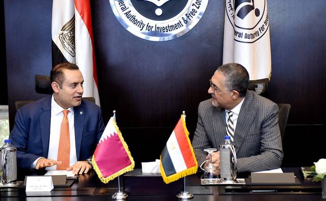 مصر وقطر تبحثان وضع استراتيجية جديدة للتعاون الاستثماري بين البلدين