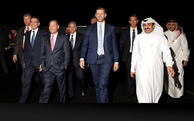 مسؤولو شركة دار جلوبال ومؤسسة ترامب التابعة لعائلة الرئيس الأمريكي دونالد ترامب