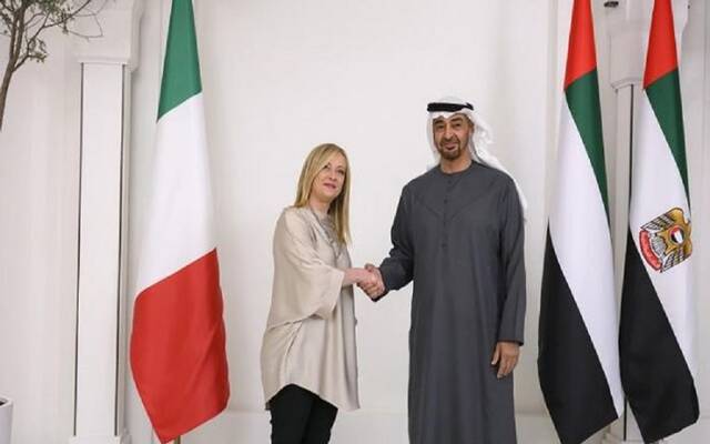 رئيسة وزراء إيطاليا: الإمارات تخطط لاستثمار 40 مليار دولار في البلاد