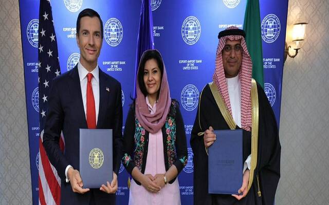 على هامش توقيع بنك التصدير والاستيراد السعودي اتفاقية إعادة تأمين مع بنك التصدير والاستيراد الأمريكي