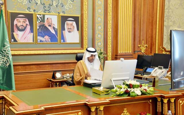 خلال اجتماع مجلس الشورى السعودي عبر الاتصال المرئي برئاسة نائب رئيس المجلس مشعل السلمي