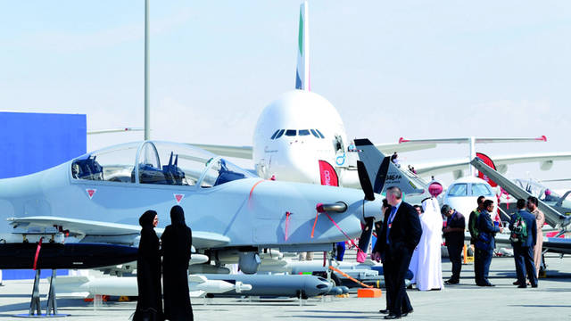 جانب من معرض دبي للطيران