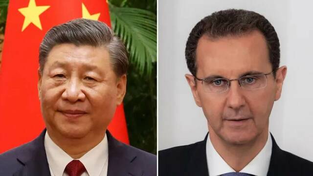 الرئيسان الصيني والسوري