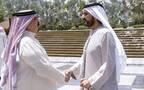 الشيخ محمد بن راشد آل مكتوم نائب رئيس الإمارات والملك حمد بن عيسى آل خليفة عاهل البحرين