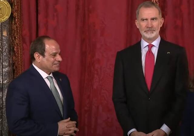 الرئيس المصري عبد الفتاح السيسي والملك فيليب السادس ملك إسبانيا
