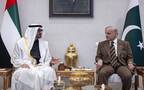 الشيخ محمد بن زايد آل نهيان رئيس الإمارات ومحمد شهباز شريف رئيس وزراء جمهورية باكستان الإسلامية