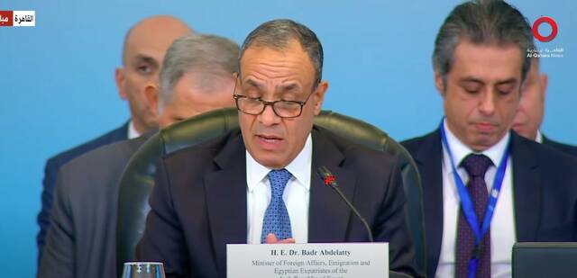 بدر عبدالعاطي، وزير الخارجية والهجرة