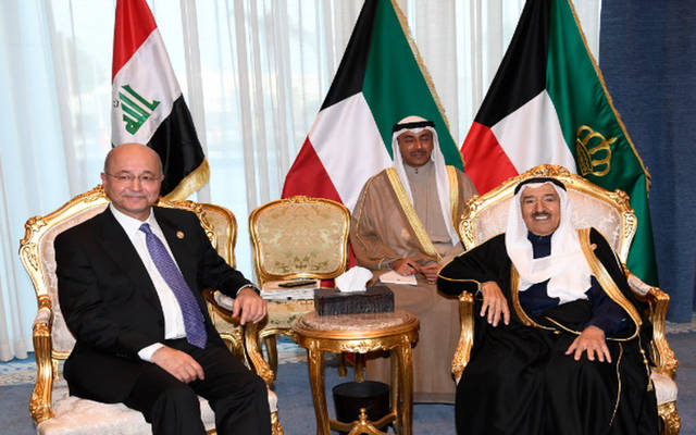 Amir of Kuwait receives Iraqi President in USA