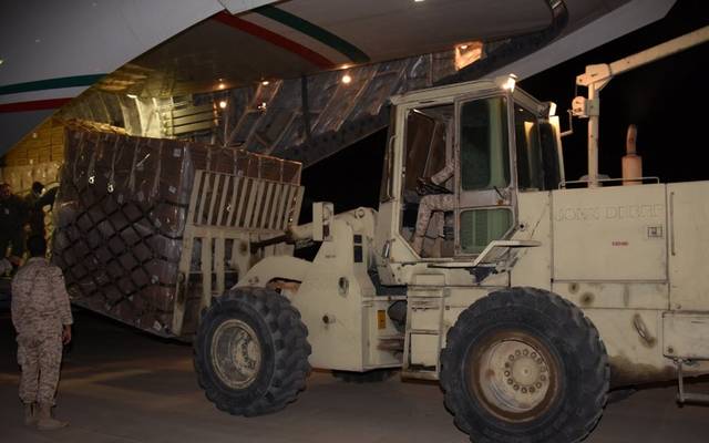 وصول طائرة عسكرية كويتية محملة بمعدات طبية من الصين لمكافحة كورونا