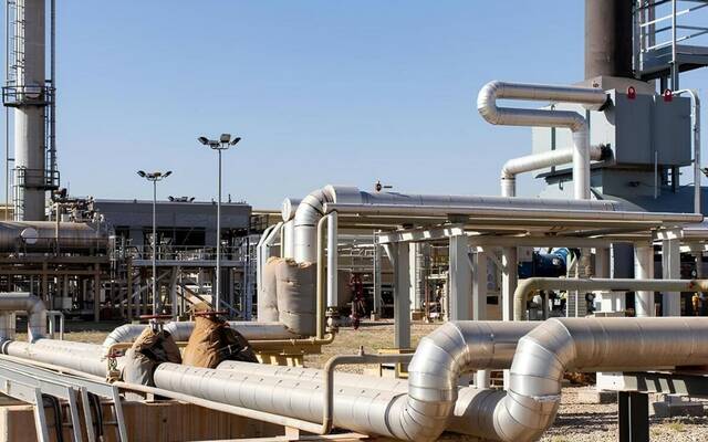 محطة معالجة الغاز في حقل كورمور بإقليم كردستان العراق