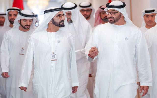 بيومه الأول.. حكام الإمارات يزورون أجنحة معرض دبي للطيران (صور)