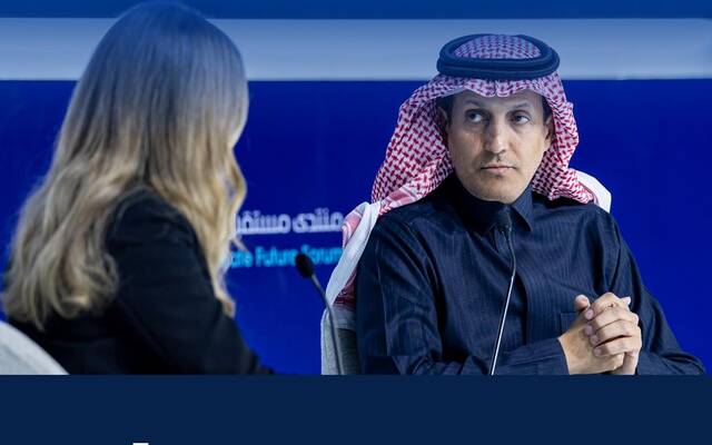الرئيس التنفيذي للشركة الوطنية للإسكان، محمد البطي، خلال جلسة حوارية في منتدى مستقبل العقار بالرياض