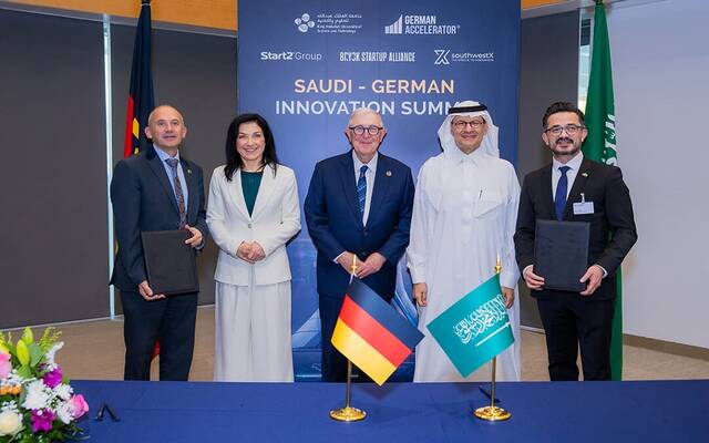 على هامش القمة السعودية الألمانية للابتكار، التي استضافتها جامعة الملك عبدالله للعلوم والتقنية (كاوست)