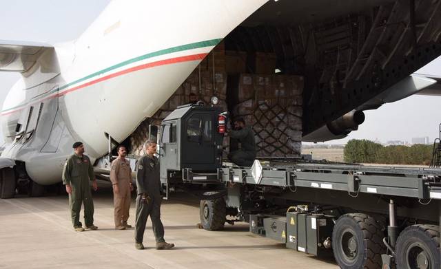 طائرة عسكرية كويتية قادمة من الصين تحمل معدات طبية لمكافحة "كورونا"