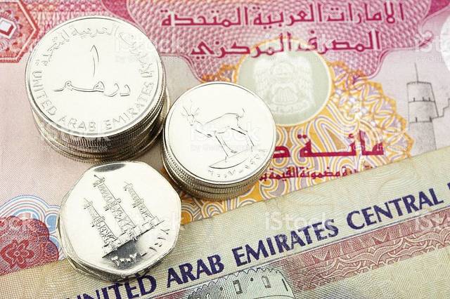 أسعار الدرهم الإماراتي أمام العملات الرئيسية مع بداية الأسبوع