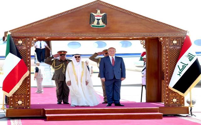 أمير الكويت يصل العراق في زيارة رسمية..والرئيس صالح بمقدمة مستقبليه